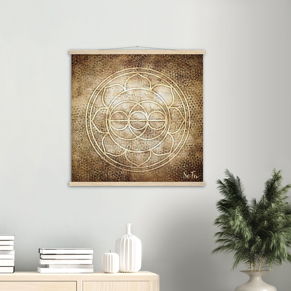 VESICA PISCIS Poster aus mattem Archivpapier & Leisten