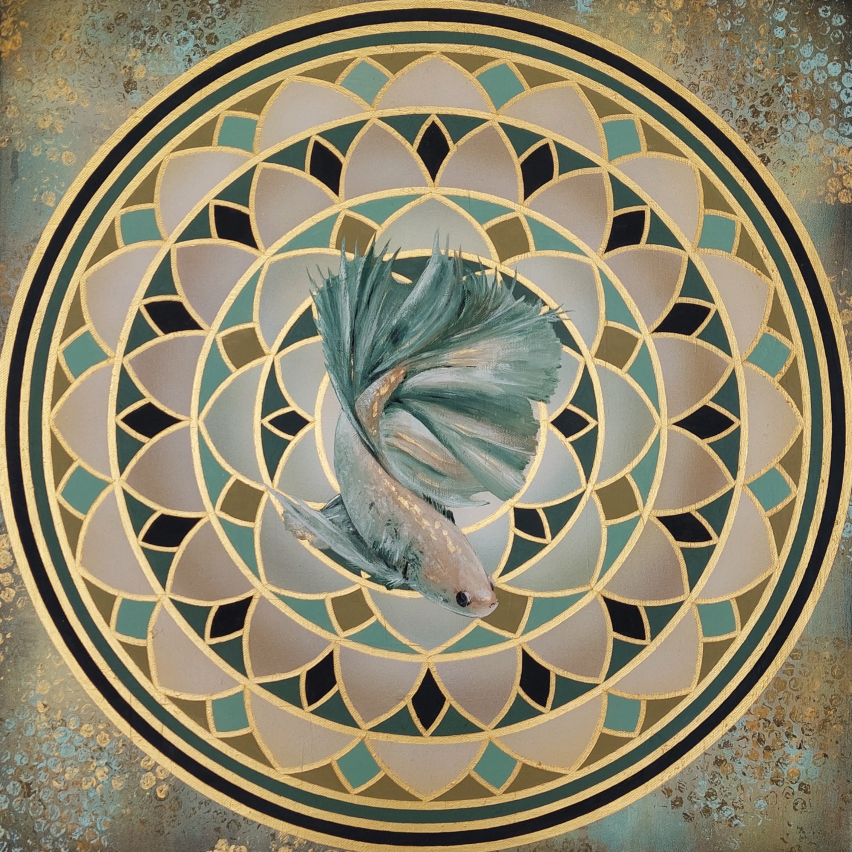 Fisch im Mandala detail image